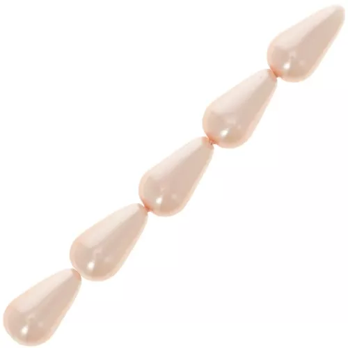 16x9mm Pear beads - Light Rose x10