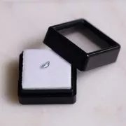 4.1x3.1mm Rectangular two-tone sapphire - 0.35 cts x1