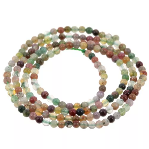 2mm Round beads gemstone - Indian Agate x38cm