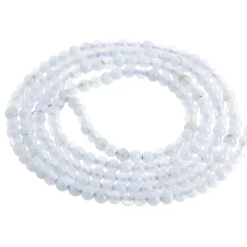 2mm gemstone Round beads - Blue Lace Agate x39cm