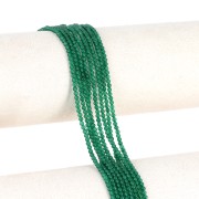 2mm gemstone Round beads - dyed - Green Onyx x37cm
