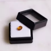 7x5.1mm Natural oval sugarloaf citrine x1