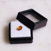 Natural oval sugar loaf citrine - 7x5.1 mm - 1.05 cts x1