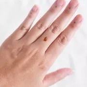 7x5.1mm Natural oval sugarloaf citrine x1