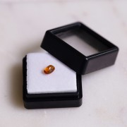 5.9x4mm Natural oval sugarloaf citrine x1