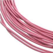 Leather cord 1mm Vieux Rose x 2.95m