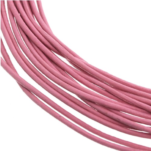 Leather cord 1mm Vieux Rose x 2.95m