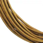 Leather cord 0,8mm Bronze Métallisé x 2.95m