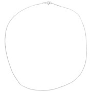 0.8mm 925 Sterling Silver Mirror mesh necklace - flat snake x42cm|raw }}