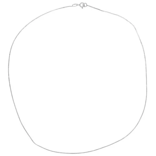 0.8mm 925 Sterling Silver Mirror mesh necklace - flat snake x42cm