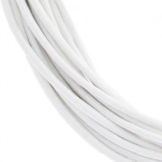 Leather cord 0,8mm Blanc x 2.95m