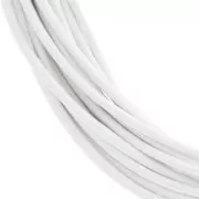 Leather cord 0,8mm Blanc x 2.95m