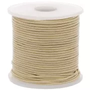 Leather cord 0,8mm Gold/Silver Shade metalized x 25m