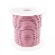 Leather cord 1mm Vieux Rose x 25m|raw }}