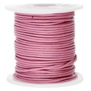 Leather cord 1 mm Old Pink x 20 m