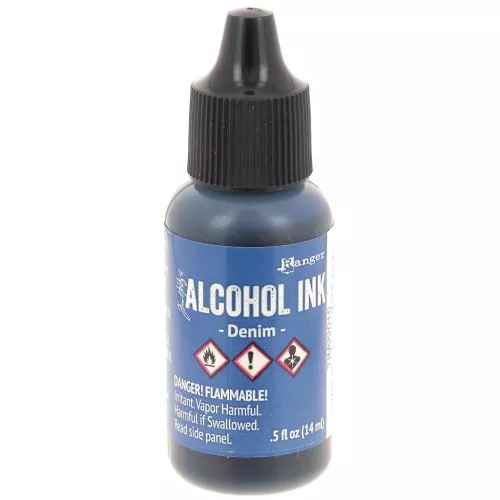 Alcohol-based transparent ink Adirondack Tim Holtz 14ml - Denim x1