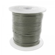 Leather cord 1mm Khaki Grey x 25m|raw }}