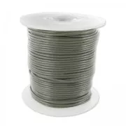 Leather cord 1mm Khaki Grey x 25m