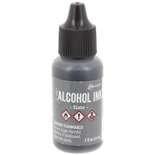 Alcohol-based transparent ink Adirondack Tim Holtz 14ml - Slate x1