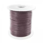 Leather cord 1mm Cyclamen x 25m