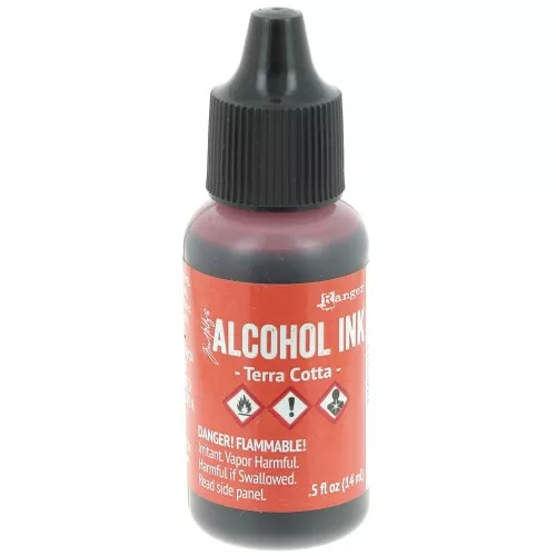 Alcohol based transparent ink Adirondack Tim Holtz 14ml - Terra Cotta x1