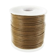 Leather cord 1mm Marron x 25m