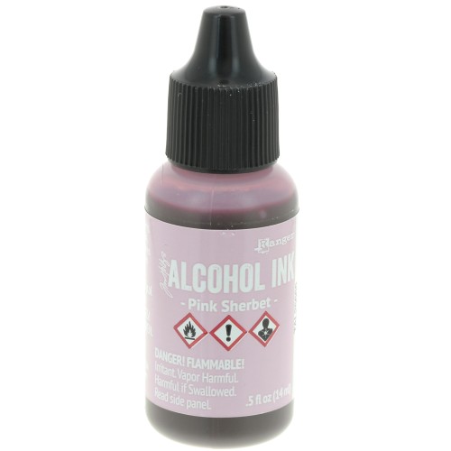 Alcohol-based transparent ink Adirondack Tim Holtz 14ml Pink Sherbet x1