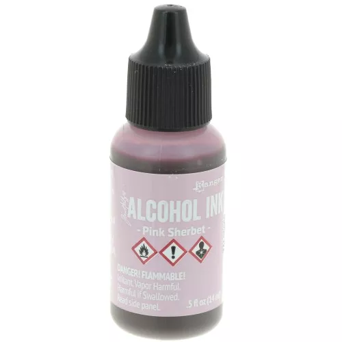 Alcohol-based transparent ink Adirondack Tim Holtz 14ml - Pink Sherbet x1