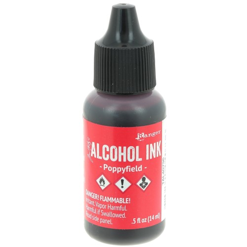 Alcohol-based transparent ink Adirondack Tim Holtz 14ml Poppyfield x1