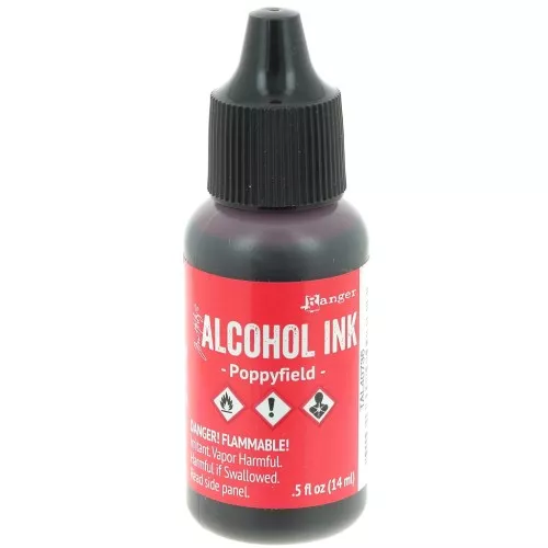 Alcohol-based transparent ink Adirondack Tim Holtz 14ml - Poppyfield x1