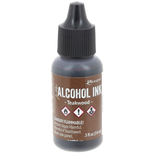 Alcohol-based transparent ink Adirondack Tim Holtz 14ml Teakwood x1