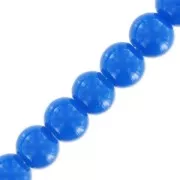 Beads imitation gemstone 6 mm Blue x85cm
