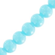 Beads imitation gemstone 6 mm Aquamarine x85cm|raw }}
