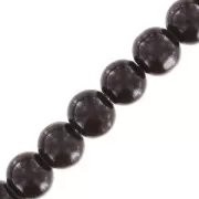 Beads imitation gemstone 6 mm Brown x85cm