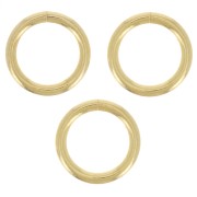 7x1mm Open jumprings - Gold Tone x50