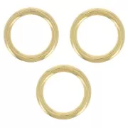 7x1mm Open jumprings - Gold Tone x50