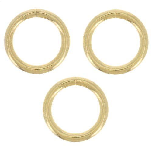 7x1mm Open jumprings - Gold Tone x50