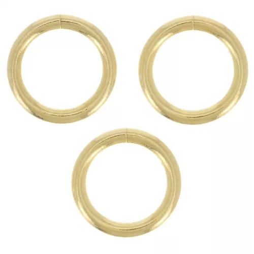 7x1mm Open jumprings - Gold Tone x50