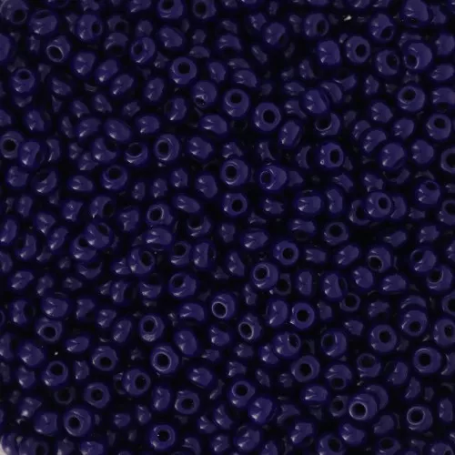 Preciosa Seed Beads 11/0 2 mm - Opaque Dark Blue x 20 g