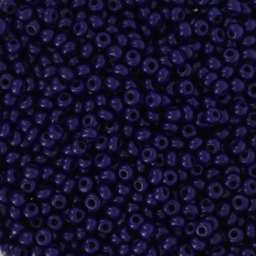Preciosa Seed beads 11/0 2 mm - Opaque Dark Blue x20g
