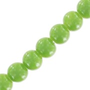 Beads imitation gemstone 6 mm Light Olivine x85cm|raw }}
