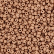 Preciosa Seed Beads 11/0 2 mm - Solgel - Brown 3 Dyed Chalkwhite x 20 g