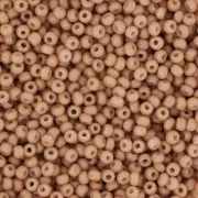Preciosa Seed beads 11/0 2 mm - Solgel - Brown 3 Dyed Chalkwhite x20g