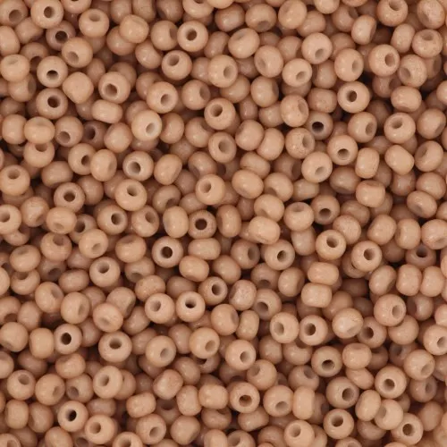 Preciosa Seed Beads 11/0 2 mm - Solgel - Brown 3 Dyed Chalkwhite x 20 g