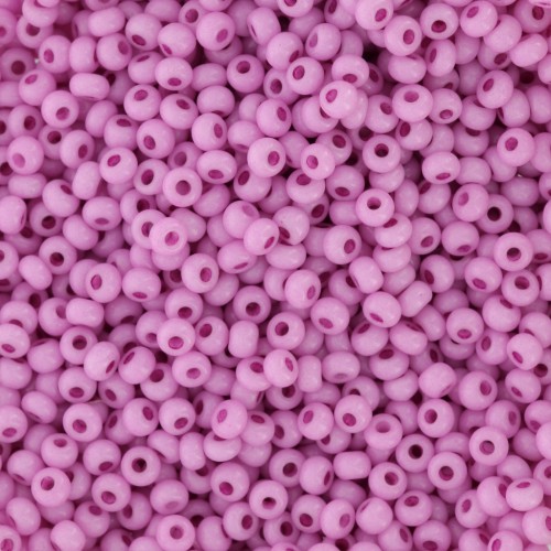 Preciosa Seed beads 11/0 - 2 mm - Solgel - Pink 3 Dyed Chalkwhite x20g