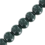 Beads imitation gemstone 6 mm fir green x85cm|raw }}