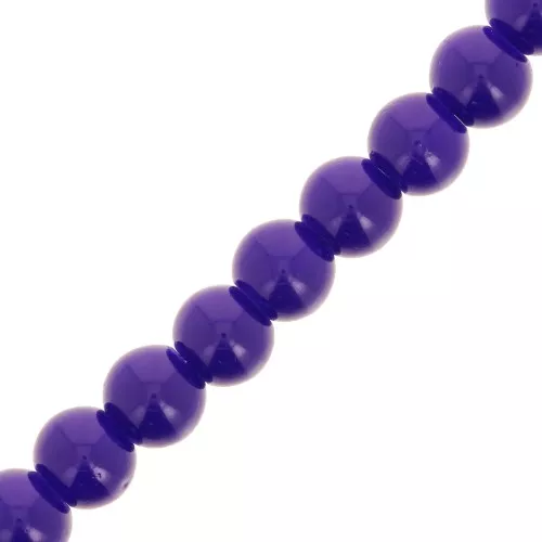 Beads imitation gemstone 6 mm Indigo x80cm