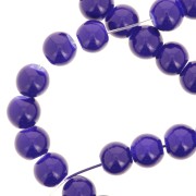 Beads imitation gemstone 6 mm Indigo x80cm