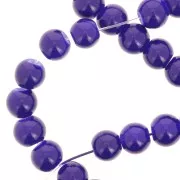 Beads imitation gemstone 6 mm Indigo x80cm