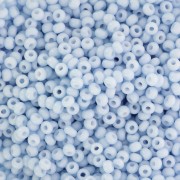 Preciosa Seed beads 11/0 - 2 mm - Solgel - Blue 1 Dyed Chalkwhite x20g